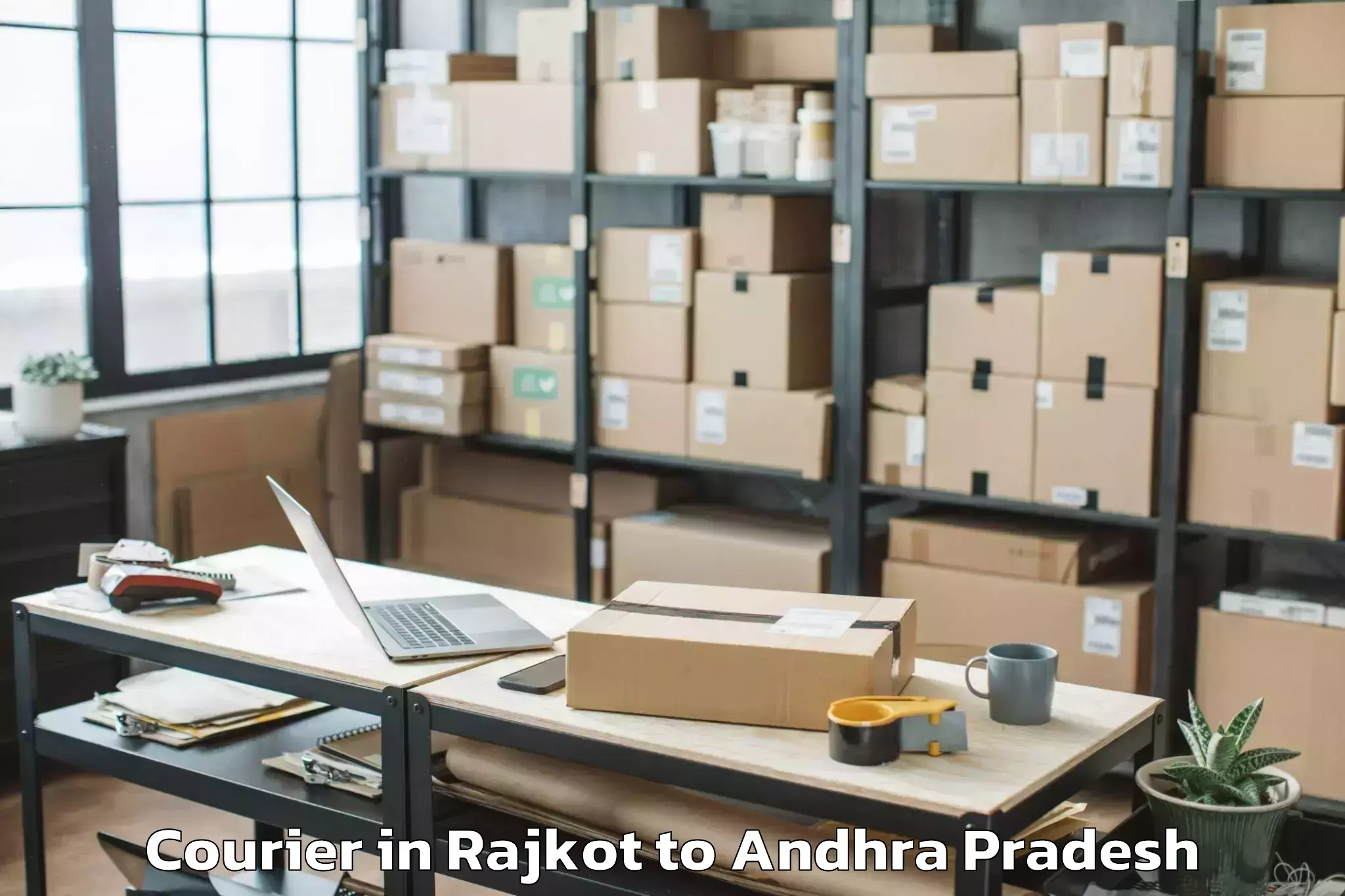 Leading Rajkot to Penuganchiprolu Courier Provider